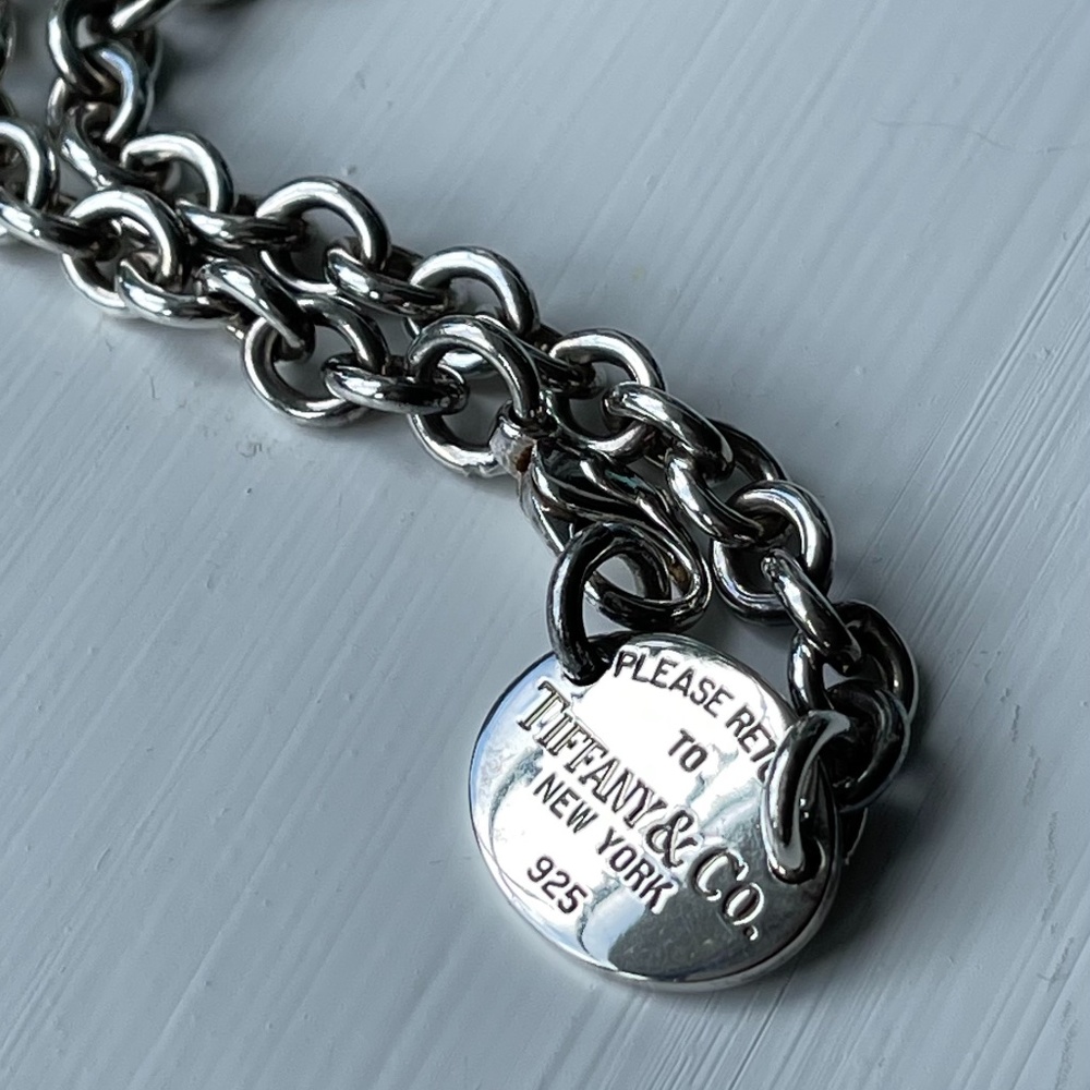 Authentic : Return to Tiffany Oval Tag Necklace